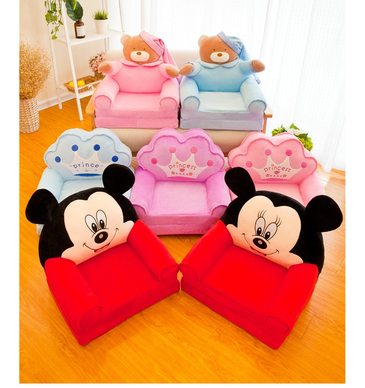 Comfortable Kids 'Sofa Cushion Living Room Sofa Set Furniture Cartoon Toy Children Sleeping Bear Plush Sofa