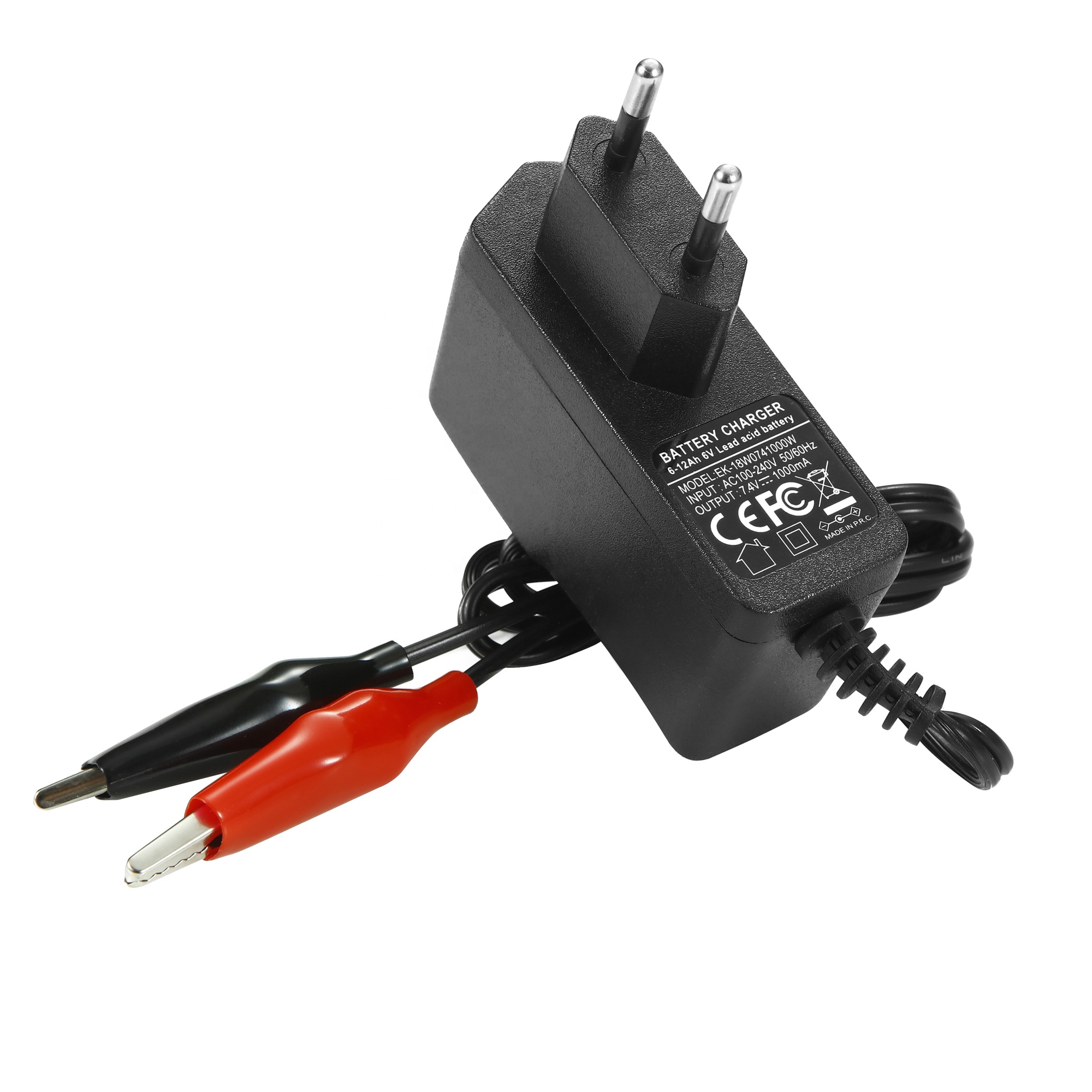 6V Lead Acid Battery Charger 7.4V 1A Charger for 6V Lead Acid Battery