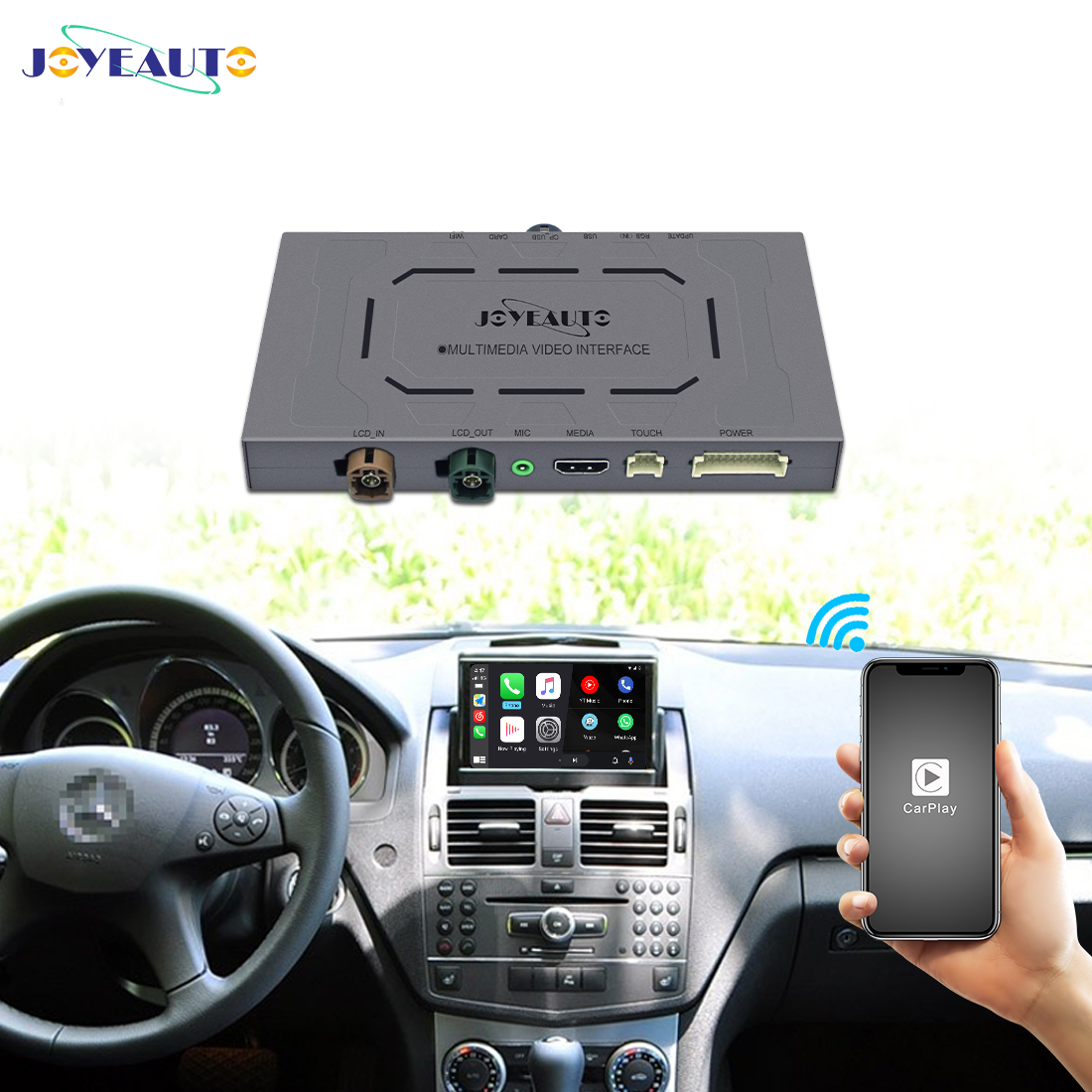 Joyeauto беспроводной Apple Carplay для Mercedes S W221 2006-2013, мой WiFi беспроводной Apple CarPlay AirPlay Android автоматическое решение