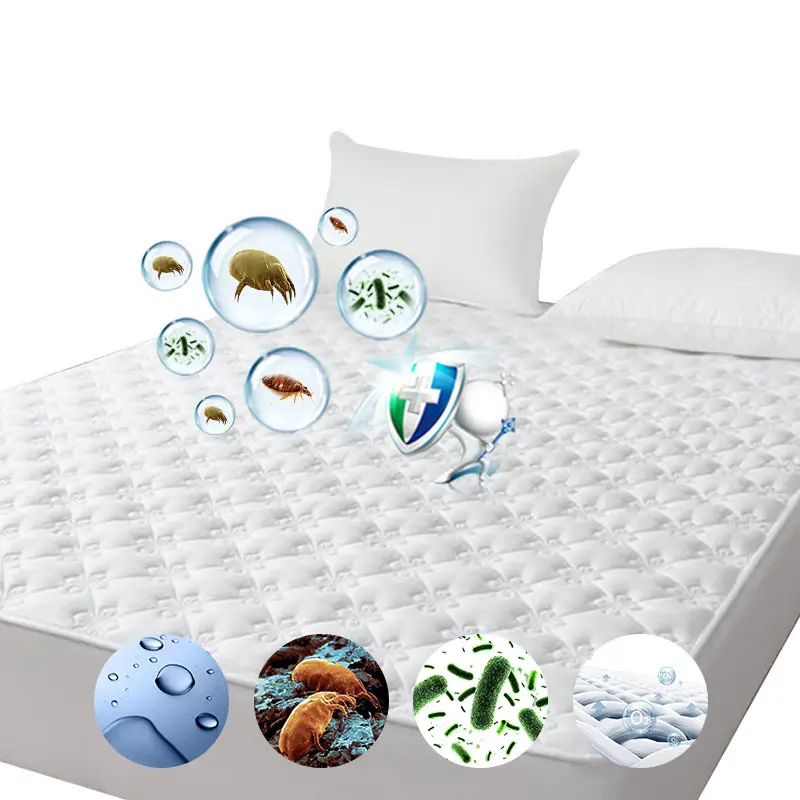 Factory Custom Breathable Ultra soft cooling Mattress Cover anti-mite Waterproof Mattress Protector