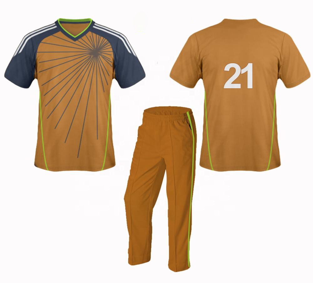 High quality sublimated Jersey Design custom cricket uniforms with brand logo and team name