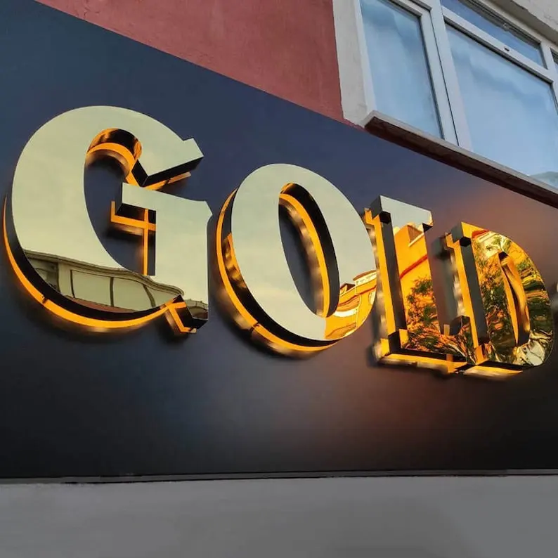 custom led store wall 3d logo sign led business signs logo advertising outdoor wall restaurant store led sign