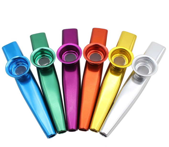 Красочные металлические музыкальные инструменты Kazoo флейты Kazoo диафрагмы для детей любителей музыки
