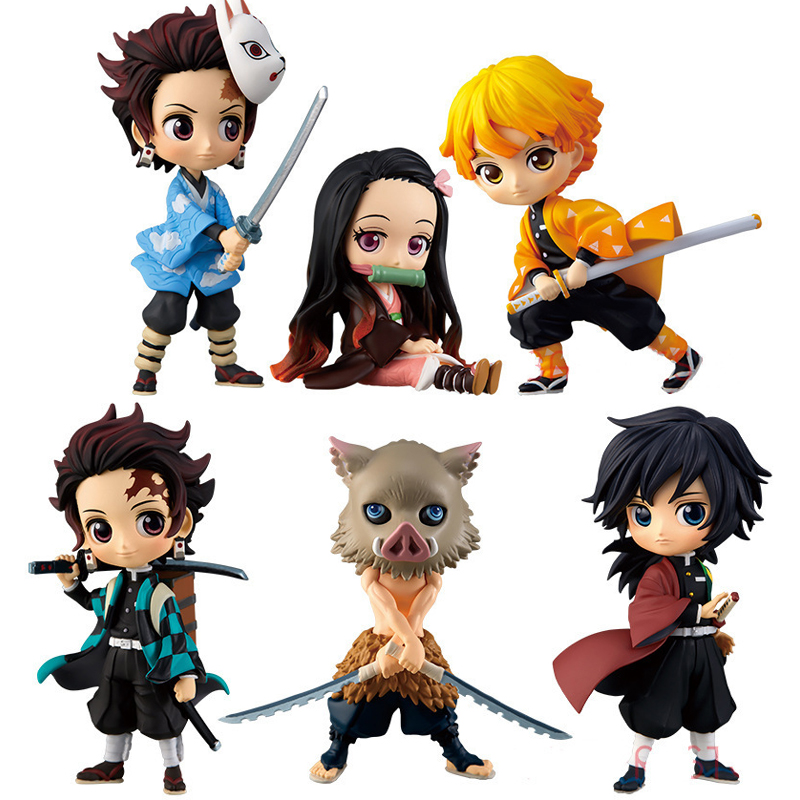 6 стилей kimetsu no yaiba аниме демон Убийца ПВХ экшен-фигурка модель игрушки фигурка
