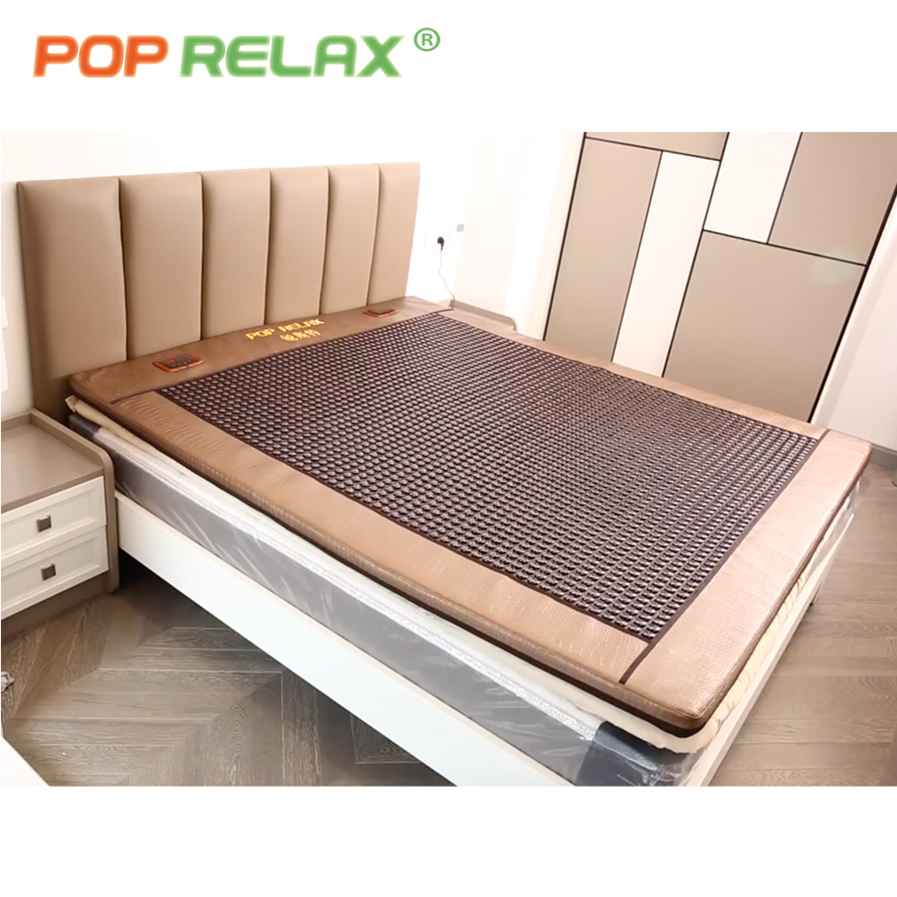 Лидер продаж Amazon, турмалиновый матрас для массажа спины anion pemf photon pad jade mat