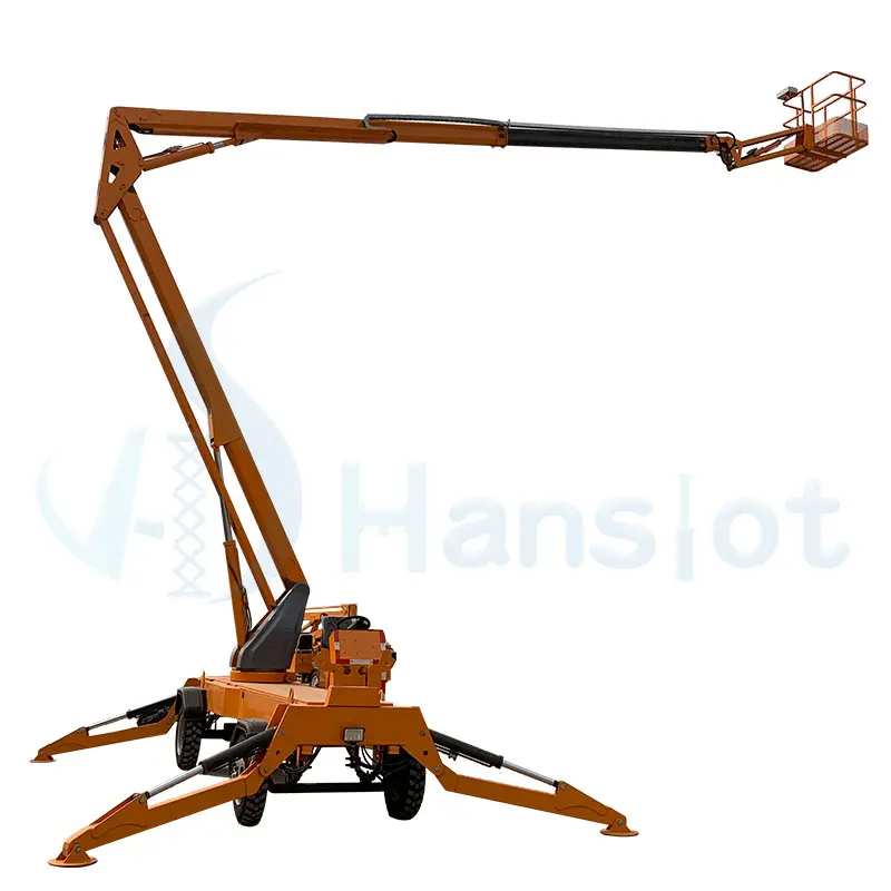 Telescopic Towable Air Conditioner Boom Lift Ladder Hydraulic Lifter Price