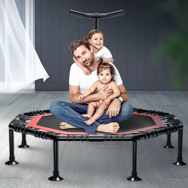 Feierdun Sports Gymnastic Mini Fitness Folding Personal High Quality Trampoline With Handle