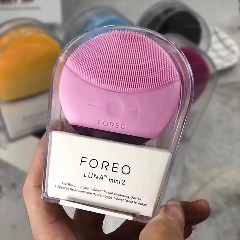 Facial Cleansing Brush Massager Waterproof Limpiador Foreoes Lunaes 3 Mini 2 Silicone Electric Facial Face Brush