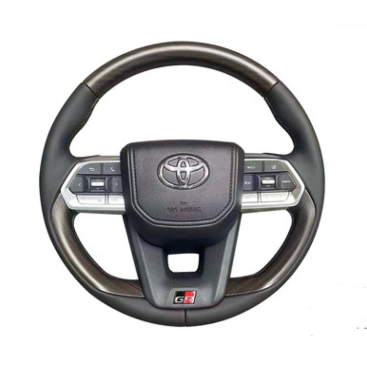Новый продукт, рулевое колесо под заказ с текстурой древесины для land cruiser 2008-2021 lc200, обновление до 2022 lc300