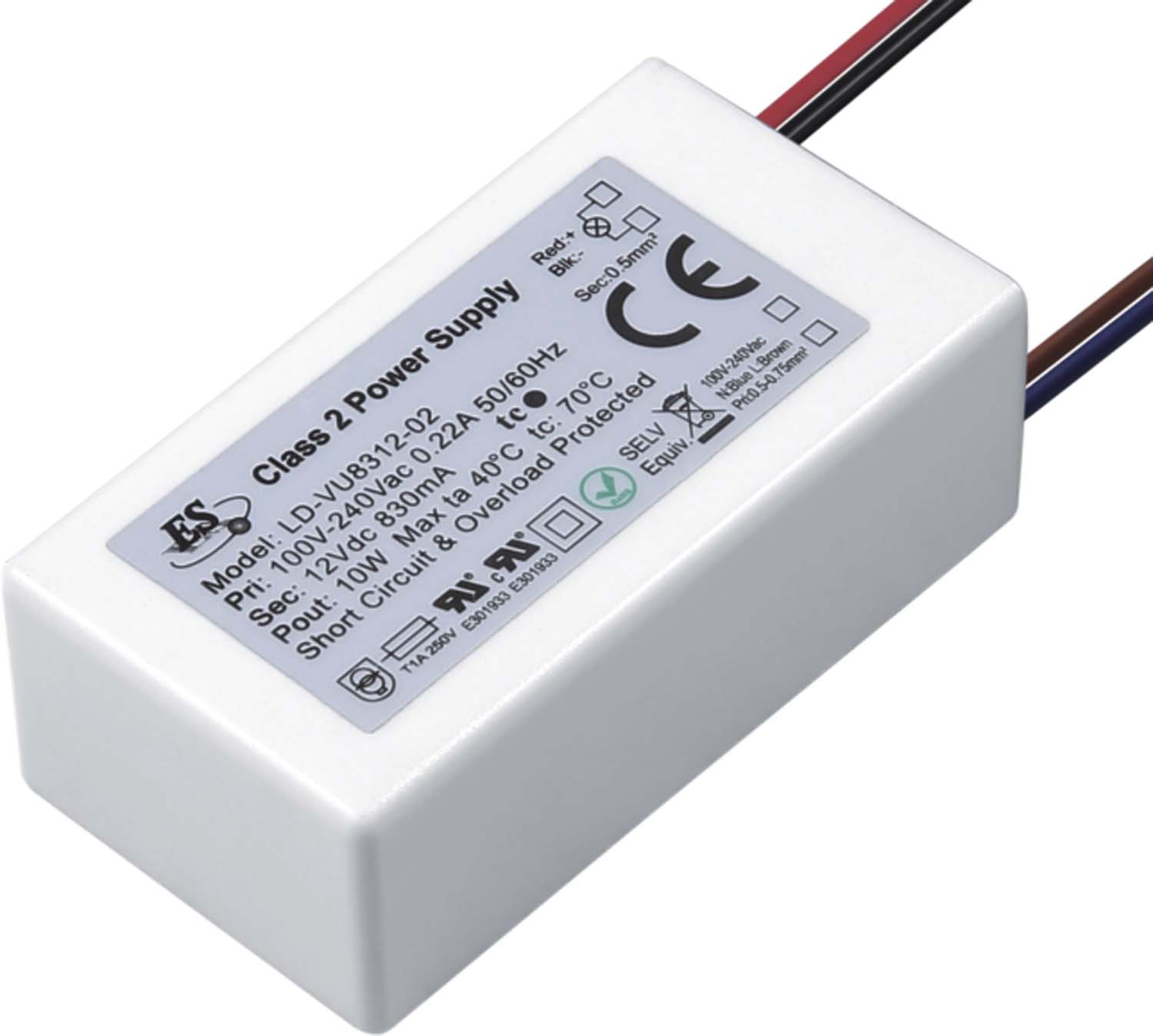 Постоянное напряжение 12Vdc источник питания 12W Водонепроницаемый Ip67 24V светодиодный драйвер