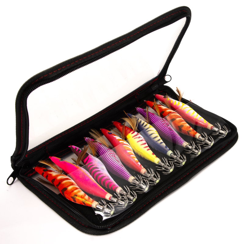 10pcs of 3.0# Luminous Squid Jig hook Fishing Lure Octopus Shrimp Cuttlefish Squid Hook Rig kit