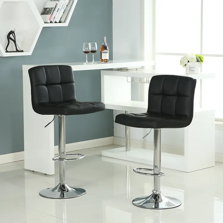 Sell well custom color soft leather height-adjustable Classic Bar Stools Bar Chairs Modern Bar Stool Chairs