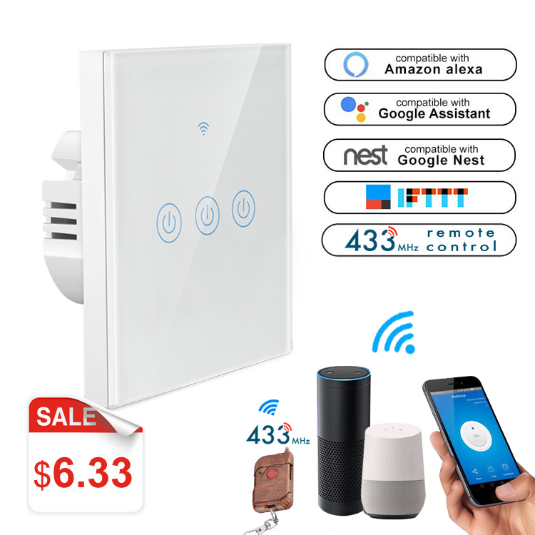Умный настенный выключатель с поддержкой wi-fi, 4G, 5G