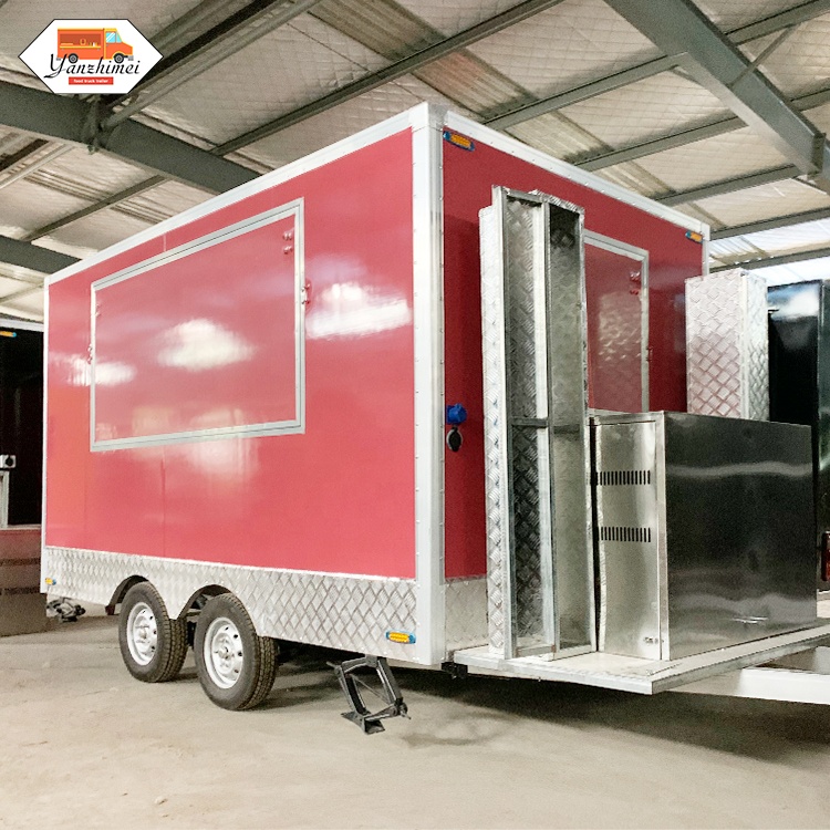 Outdoor Prefabricated Trailer Mobile Food Cart Street Food Cart Trailer Exhibition Event Trailer