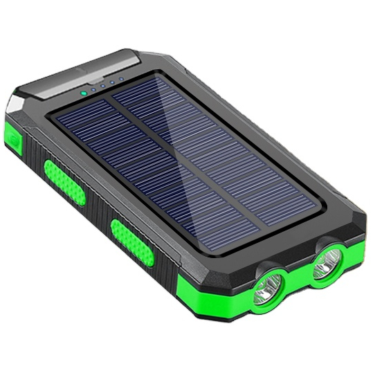 Индивидуальный логотип панели света наружный внешний аккумулятор Двойной USB водонепроницаемый аккумулятор зарядное устройство Внешняя портативная солнечная панель банка 20000 мАч