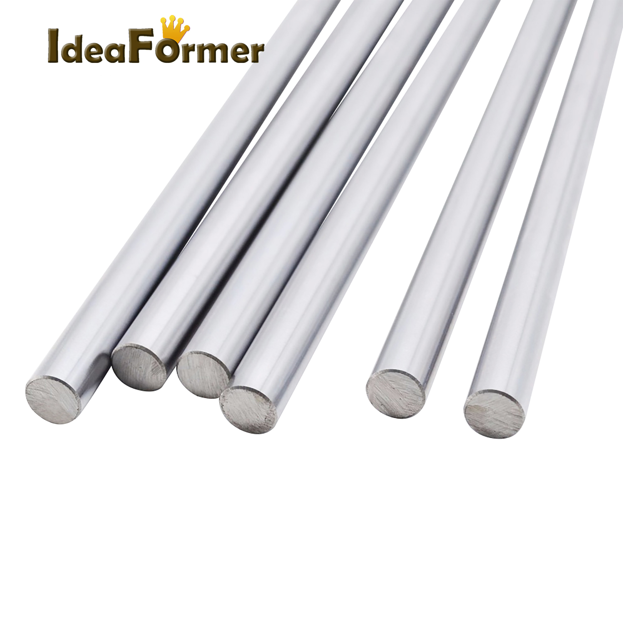 3D Printer Parts Smooth Shaft Rod Length 20/100/200/300/320/400/500mm Chromed stainless steel Diameter 8mm Smooth Rods