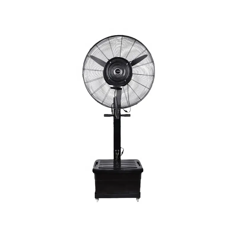 Chinese 26 30 " Inch Outdoor Industrial water spray cooler air cooling Electric Pedestal Mist Humidifier Stand Fan