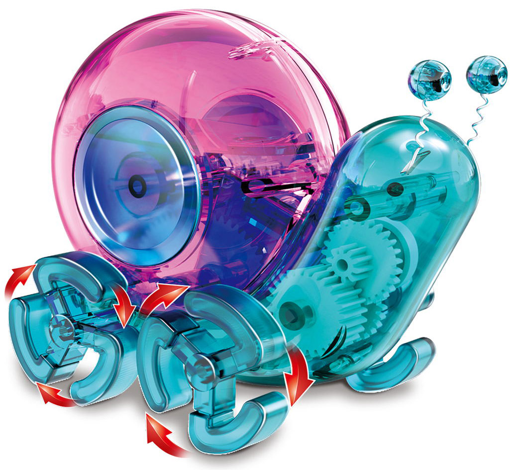 China made educational new design 3d diy stem robot solar powered snail learning toy for kids
