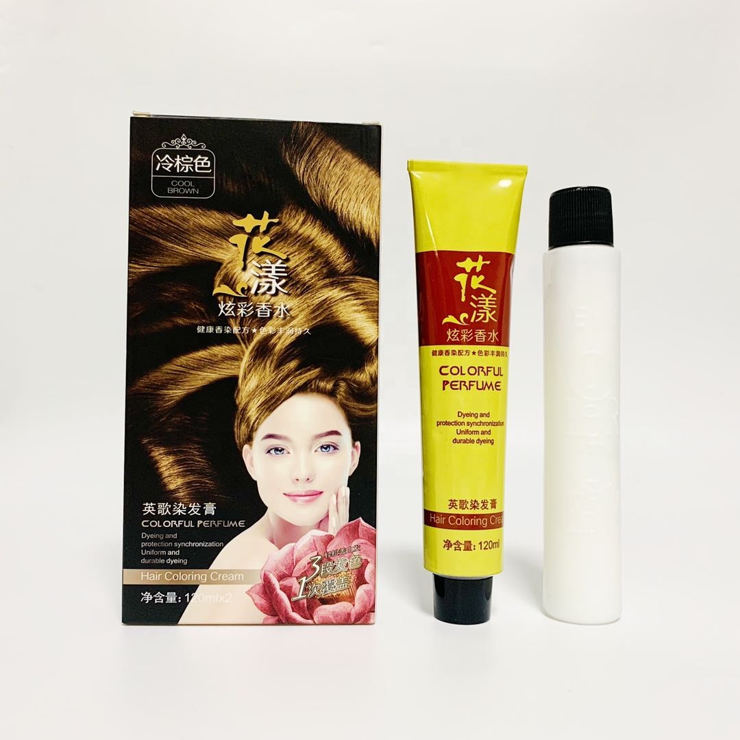 Yingge permanent salon use black hair dye Hair color