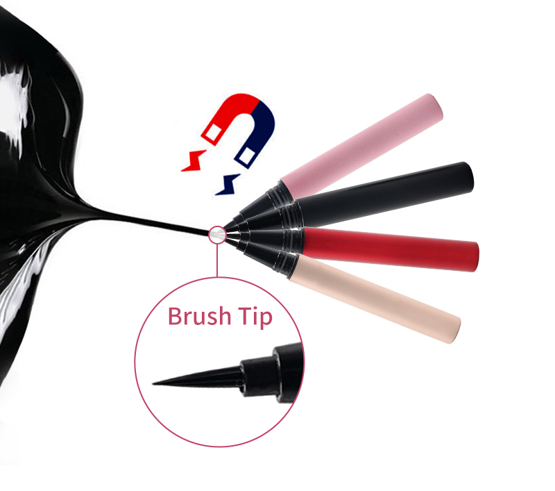 Long Lasting Felt Tip Vegan Liquid No Glue Half Lashes Pencil With Clear Magnetic Eyeliner Pen And Eyelashes Kit