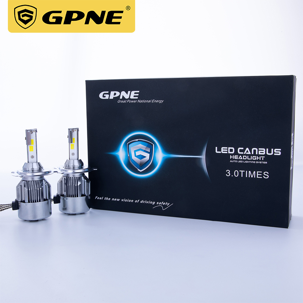 GPNE manucturer автомобильная лампа для фар C8 H4 дальнего и ближнего света 8000lm/оригинальная импортная Светодиодная лампа для фар