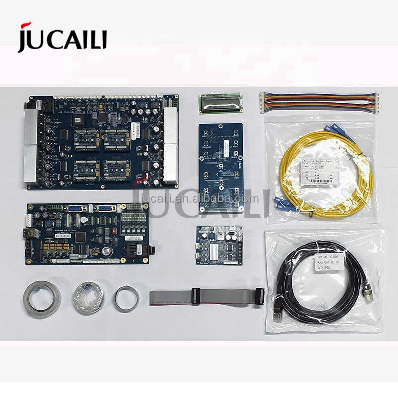 Jucaili 4 головки hoson доска комплект для Epson I3200 печатающая головка доска набор для печатающей головкой на водной основе/Эко-растворитель/УФ принтер пластина сетевая версия
