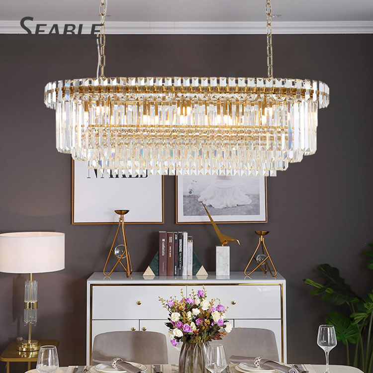 New Product Residential Decoration Fixtures Home Cafe Villa Crystal LED Chandelier Light