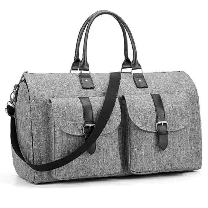 Large Duffel Suit Travel Garment Bag Weekend Flight Bag With Shoe Pouch Men Weekend Travel Bags Handbag