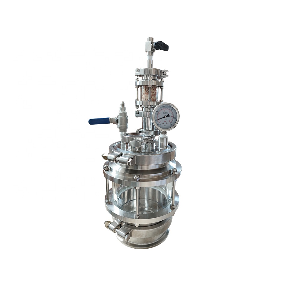 Factory hot sale GS 6" diamond miners with sight glass and shatter platter use for bho closed extractor