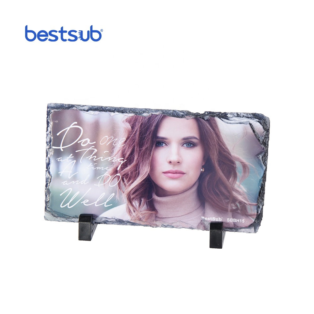 BestSub оптовая продажа на заказ 12*22 см сублимационные заготовки камень рок Фотографическая панель SBBH15