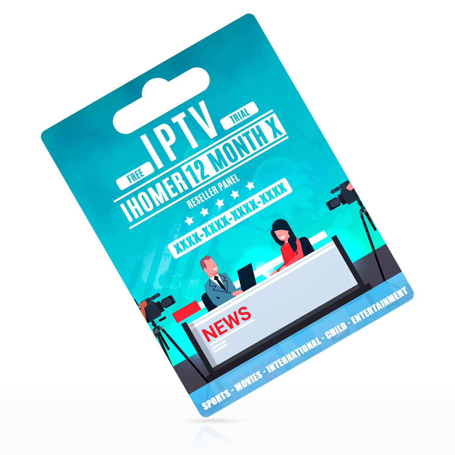 2021 IPTV код Бесплатная пробная версия ihomer телеприставка реселлер панель m3u iptv подписка 4k hd Android tvbox 12 месяцев X