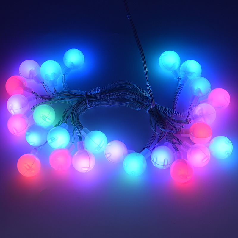G20 Globe String Lights 5m/10m 16 Color Changing Waterproof Crystal Ball Outdoor String Lights with Remote Control for Christmas