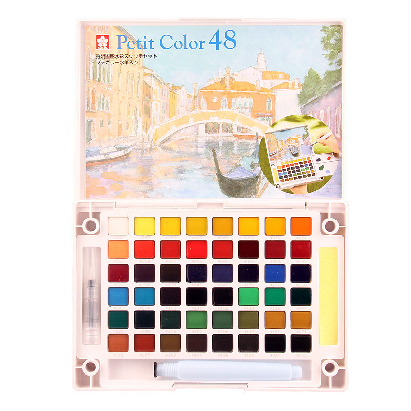 Wholesale price good durability sakura solid watercolor 12-96 colors set