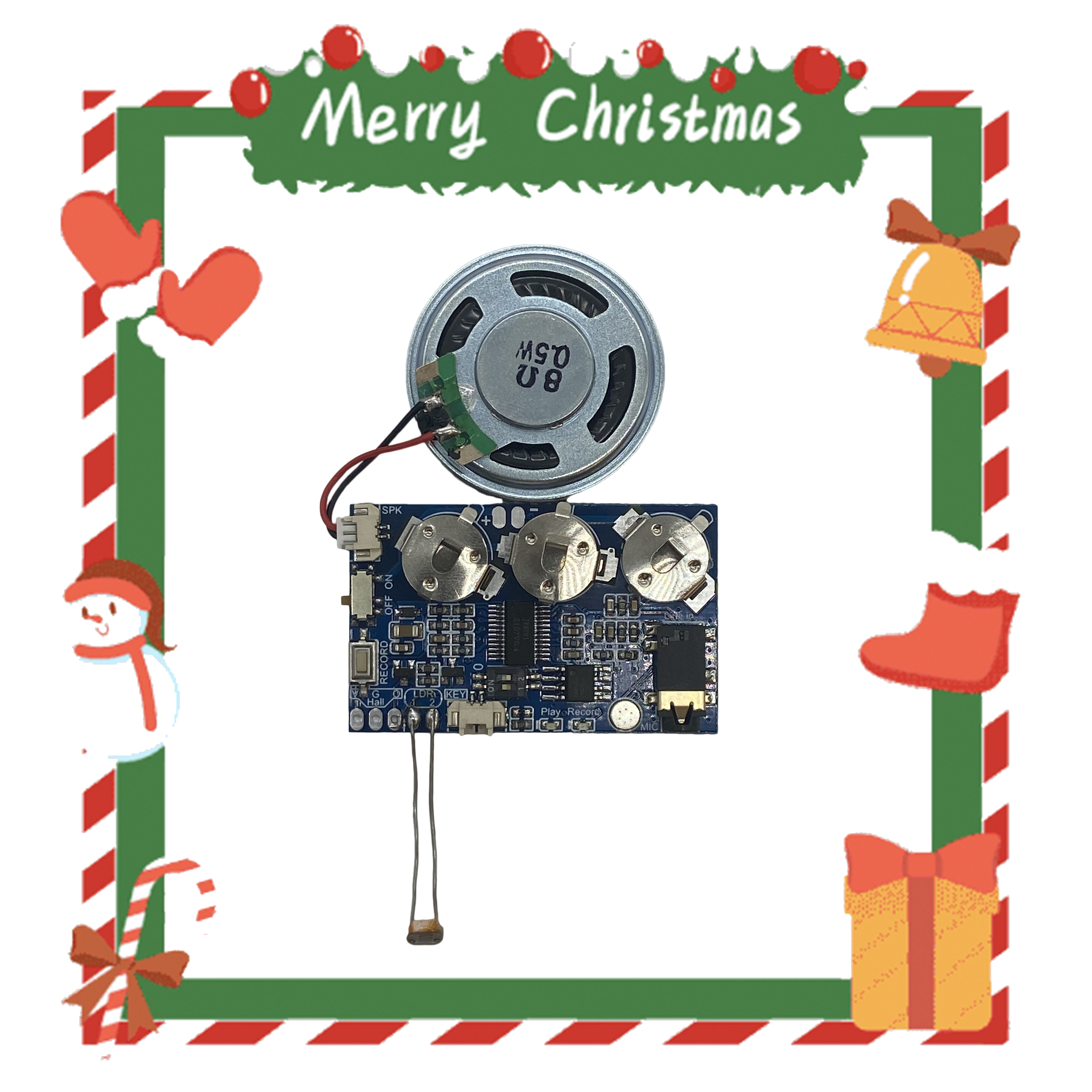 Light Control version Factory directly MP3 Music IC PCB time recording Sound Chip Module chip voice for Greeting Cards
