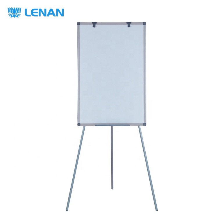 Office meeting supplies magnetic whiteboard easel foldable tripod flip chart board with stand price