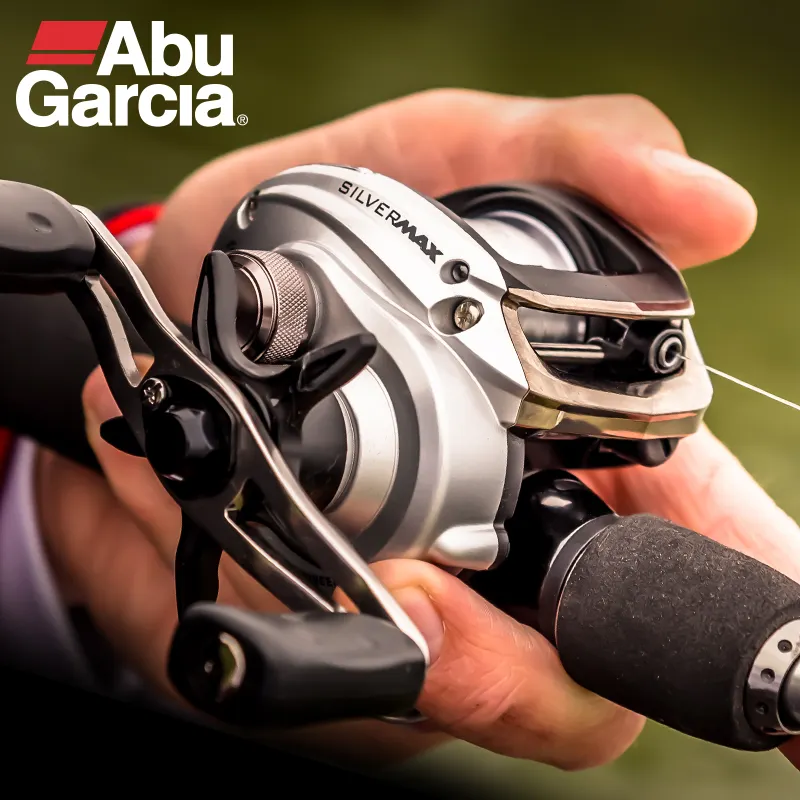 Abu Garcia SMAX3 Baitcasting Fishing Reel Silver Max Dual Brake 8kg 6.4:1 Ultralight Bait Casting Reel for Fishing Wheel Coil