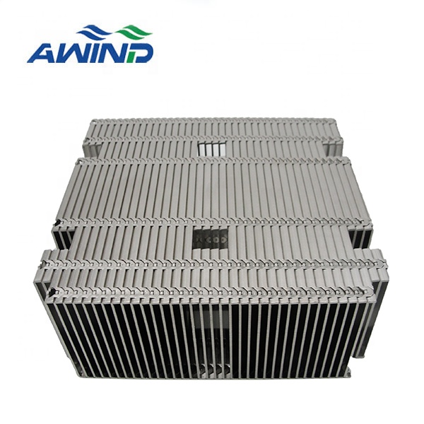 Nickle plating aluminum zipper fin cooling heat sink radiator