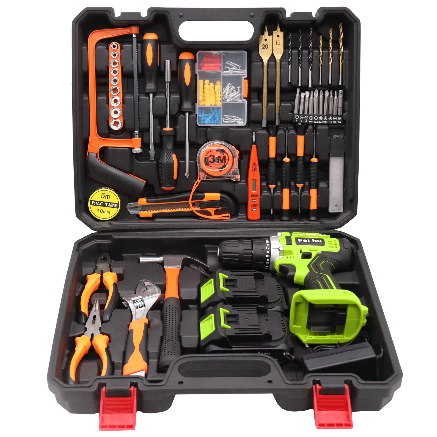 18V Lithium Battery Power Tools Drill Set Herramientas Custom Hand Drill Machine Impact Cordless Hammer Drill for  18v combo kit