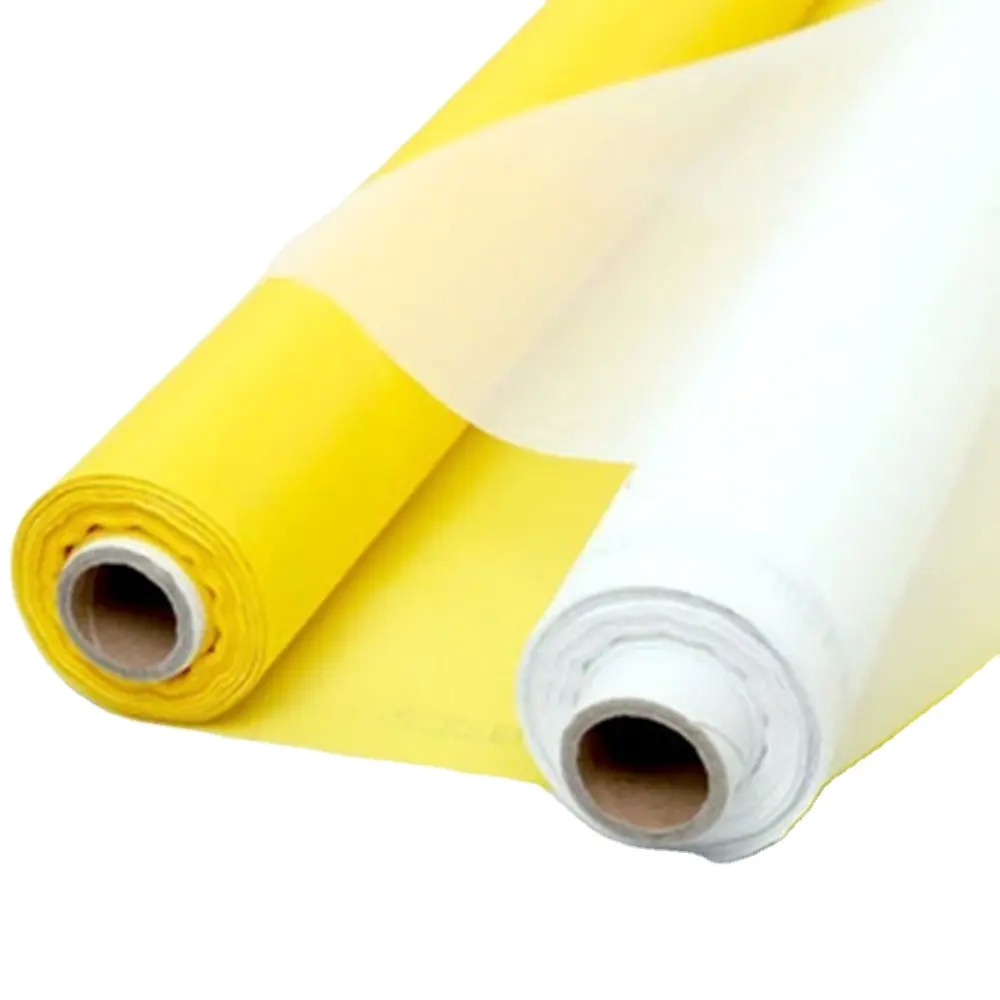 yellow white 60 80 100 110 120 150 195 200 230 250 300 mesh monofilament nylon polyester silk screen printing mesh/bolting cloth