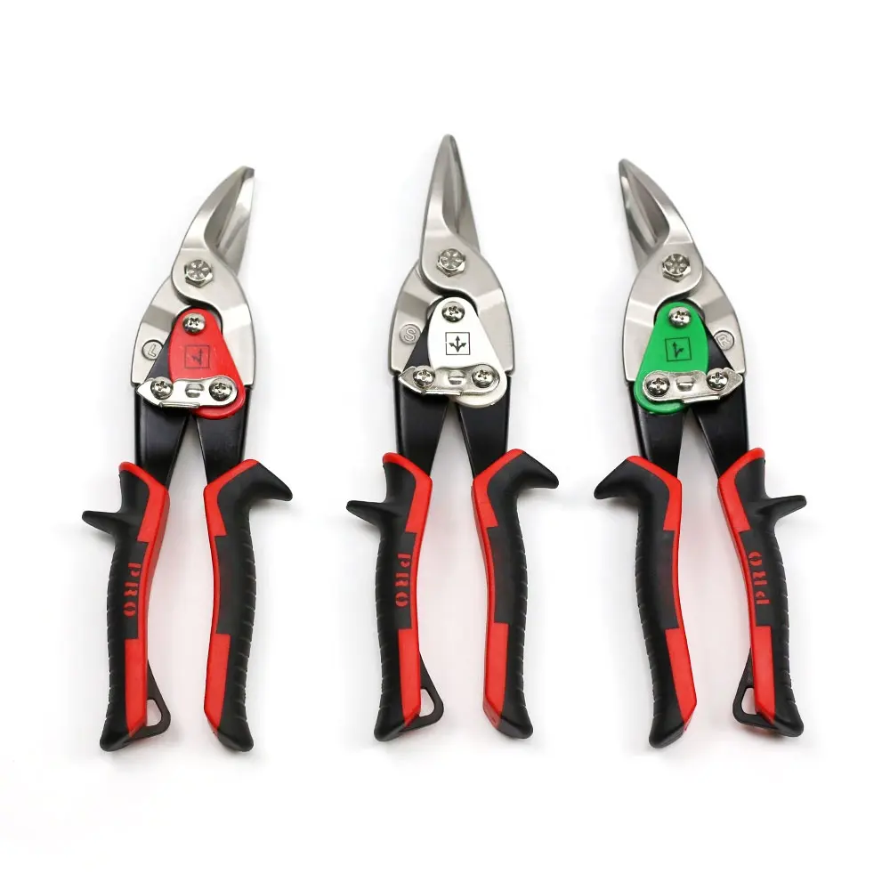 Professional light duty left right straight cut aviation tinmans snips