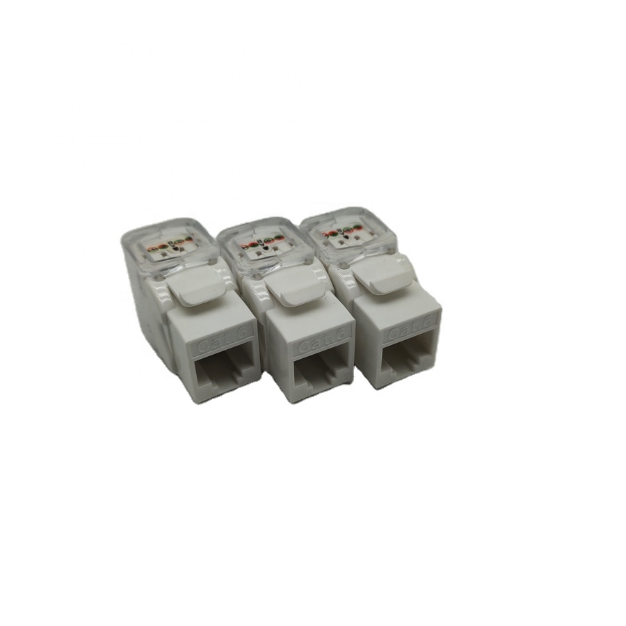 Неэкранированный разъем CAT6 180 градусов keystone jack RJ45
