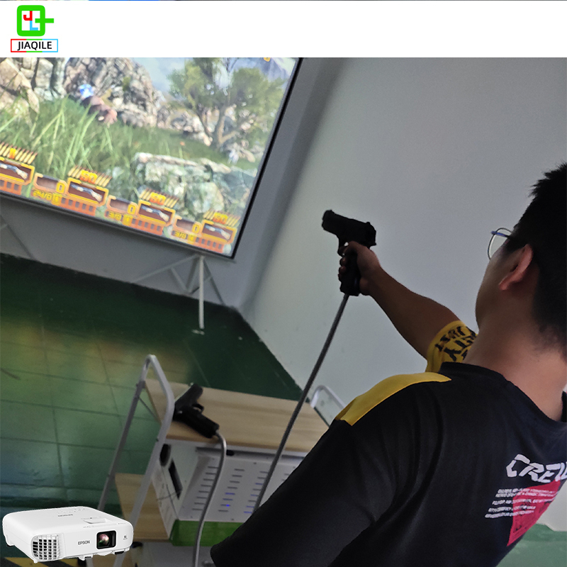 wall interactive shooting holographic projection software projector shooting game Children's amusement park equipment