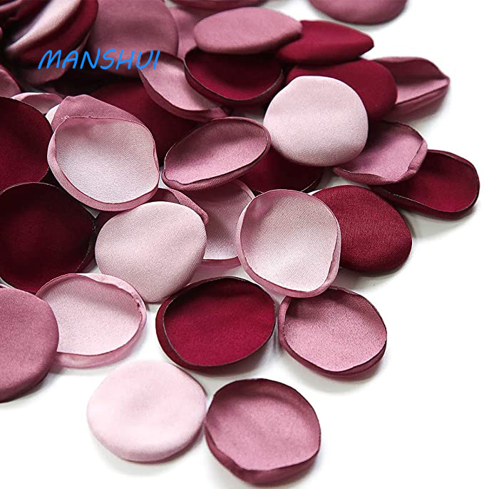 Christmas Crimson Rose Light Pink Confetti Party Table Wedding Supplies Rose round petals