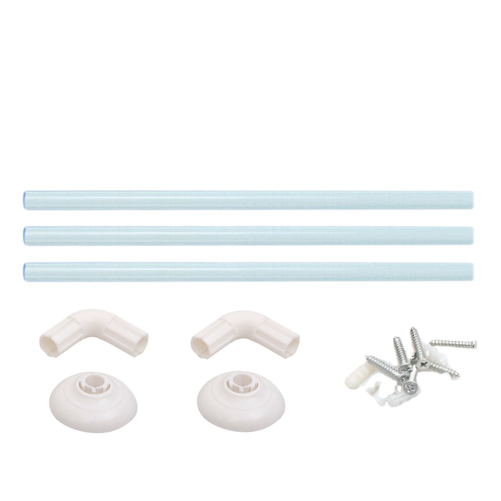 High Quality Adjustable U Shape Aluminum Shower Curtain Rod For Kitchen And Bathroom Shower Rod