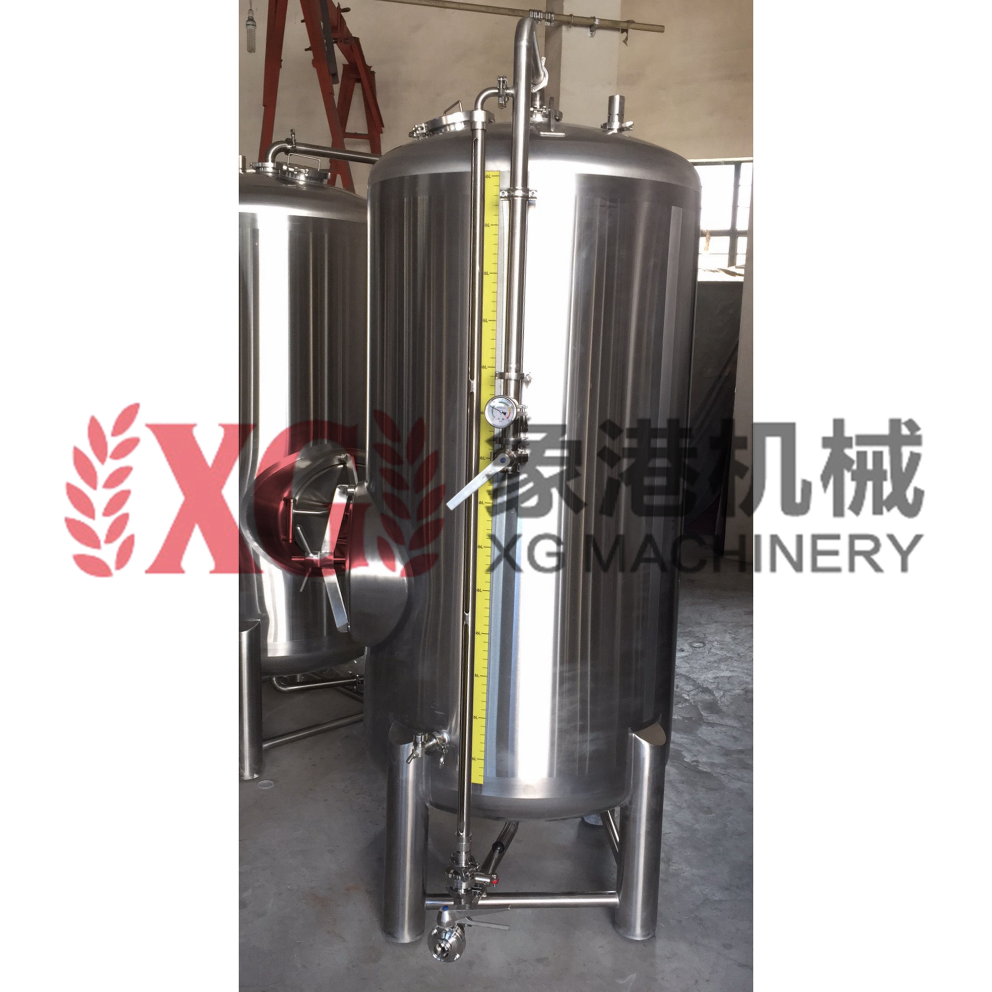 Пивная установка 500L 5HL 4BBL XG, нержавеющая сталь 304, одиночная стенка, яркий резервуар для пива, микро-Пивоваренная система
