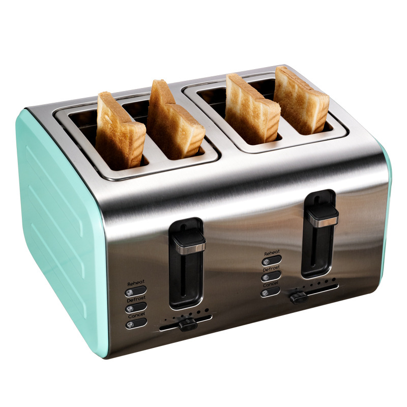 4-slice Toaster With Different Function Re-heat/defrost/cancel And Auto Shut Off And Cool-touch Exterior