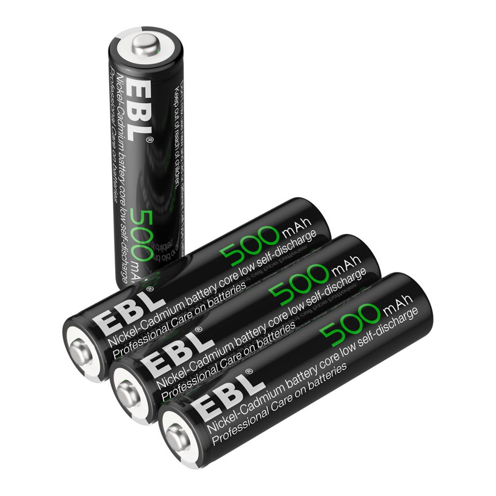 EBL AAA 1,2 V 500mAh NiCd аккумуляторные батареи с низким саморазрядом