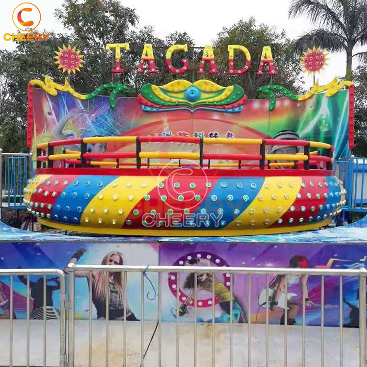 Zhengzhou Cheery Carnival Rides Amusement Park Game Machine 12 seats Tagada Disco Turantable For Sale