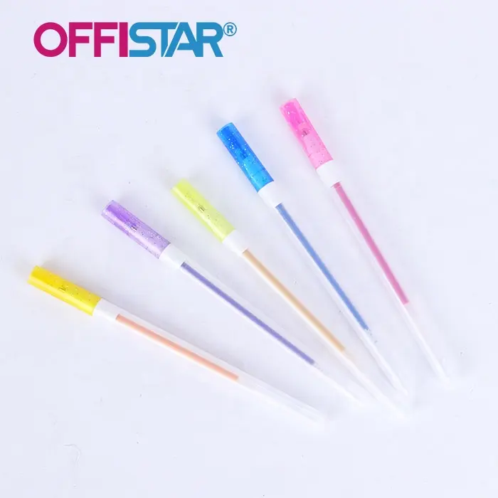 Оптовая поставка индивидуальных пластиковых ручек с гелевыми чернилами 30 цветов, набор гелевых ручек, набор ручек для письма для детей