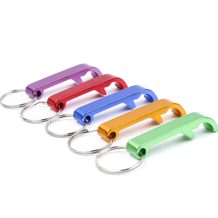 Personalized bottle opener aluminium key chains bottle opener key chain with logo